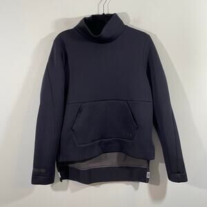 Under Armour Unstoppable Move Black Micro Dots Mock Neck Sweatshirt Size M